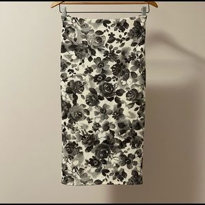 Breeze **sample design** floral print midi skirt